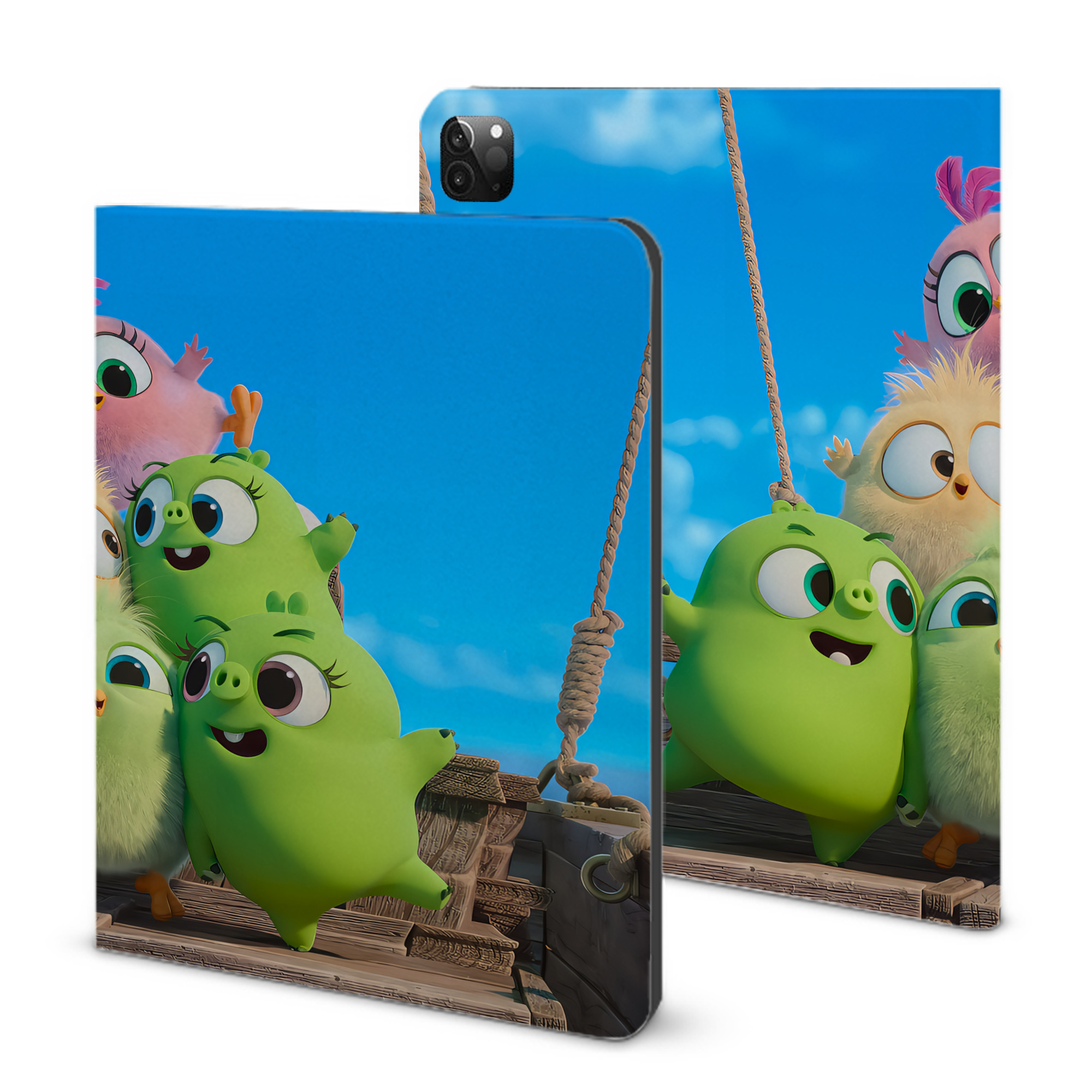 （画像用） Angry Birds アングリーバード IPadケース ペンホルダー付き ブックスタイルデザイン